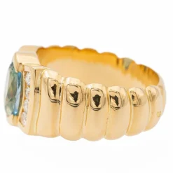 Bague Bandeau Or jaune Topaze