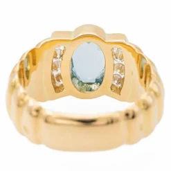 Bague Bandeau Or jaune Topaze