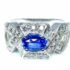 Bague bandeau saphir Ceylan diamants