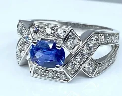 Bague bandeau saphir Ceylan diamants