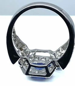 Bague bandeau saphir Ceylan diamants