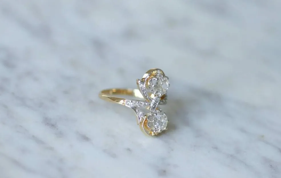 Bague Belle Epoque Toi et moi Diamants