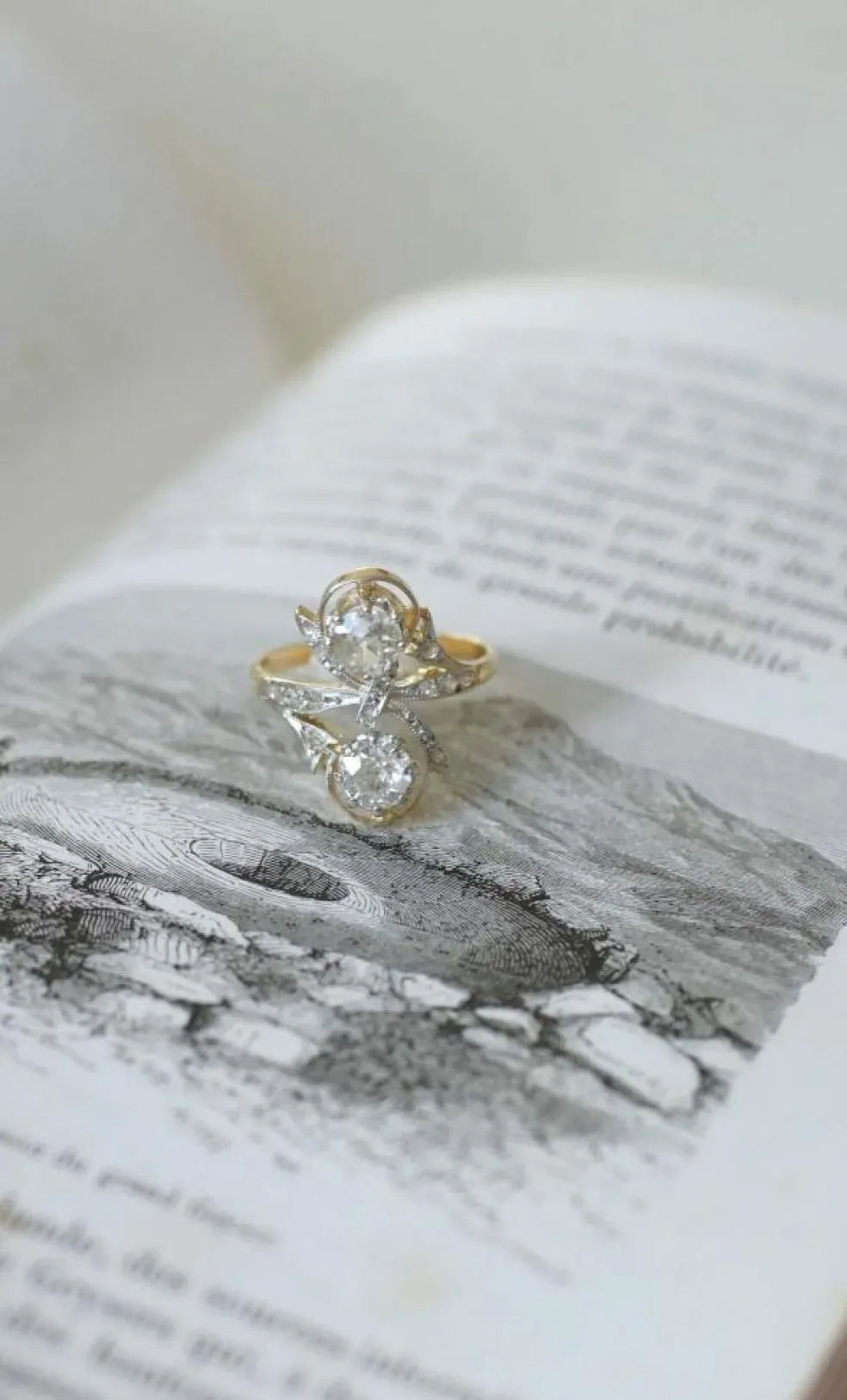 Bague Belle Epoque Toi et moi Diamants