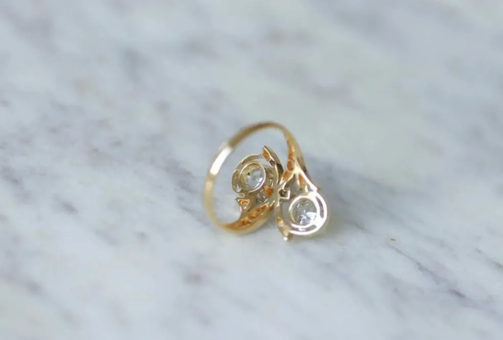Bague Belle Epoque Toi et moi Diamants