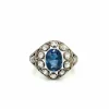 Bague Belle Époque Or Diamant Saphir
