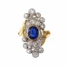Bague BELLE ÉPOQUE saphir et diamants