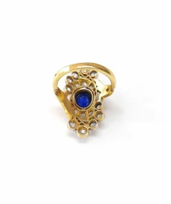 Bague BELLE ÉPOQUE saphir et diamants