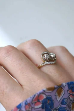 Bague Belle Époque Toi et Moi Diamants