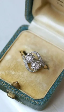 Bague Belle Époque Toi et Moi Diamants
