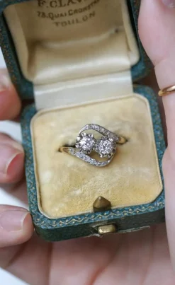 Bague Belle Époque Toi et Moi Diamants