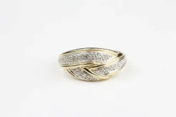 Bague bicolore diamants