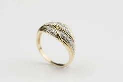 Bague bicolore diamants