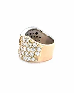 Bague Bicolore 18kt. élégance Diamants