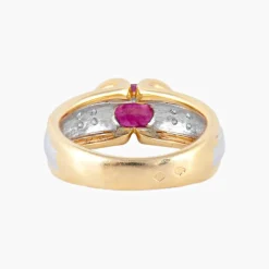 Bague Bicolore Rubis
