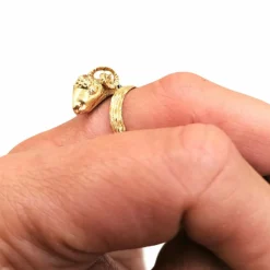 Bague Bélier or jaune