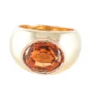 Bague bombée Citrine