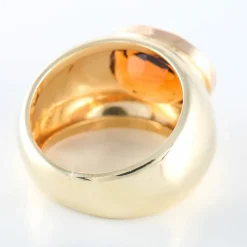 Bague bombée Citrine