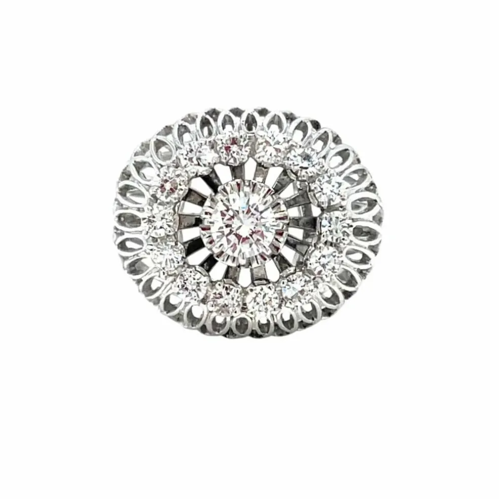 Bague Bombe en Diamant Vintage