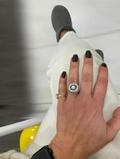 Bague Bombe en Diamant Vintage
