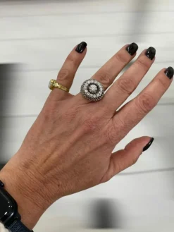 Bague Bombe en Diamant Vintage
