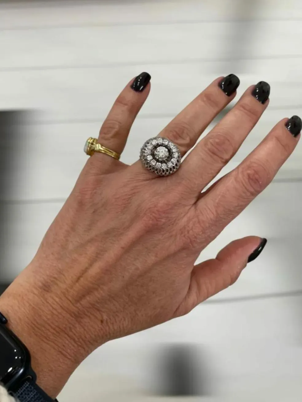 Bague Bombe en Diamant Vintage