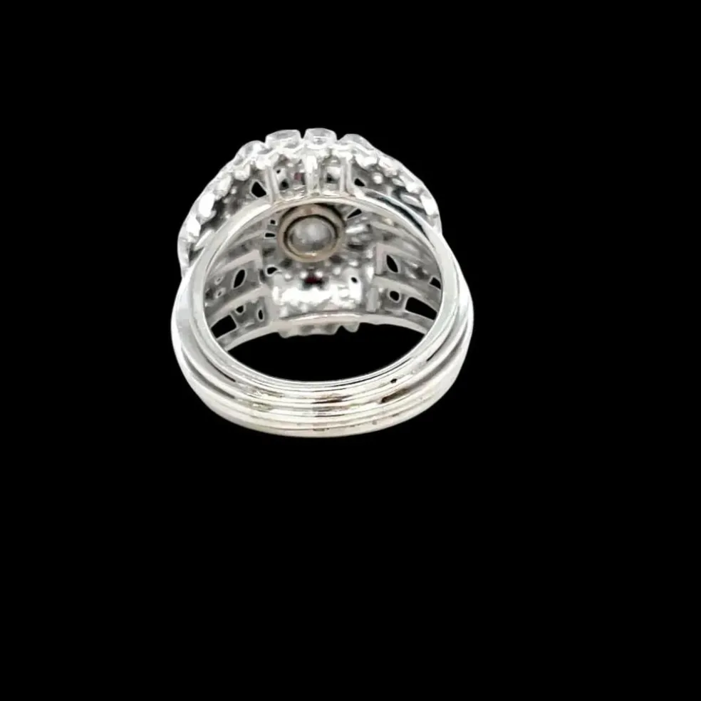 Bague Bombe en Diamant Vintage