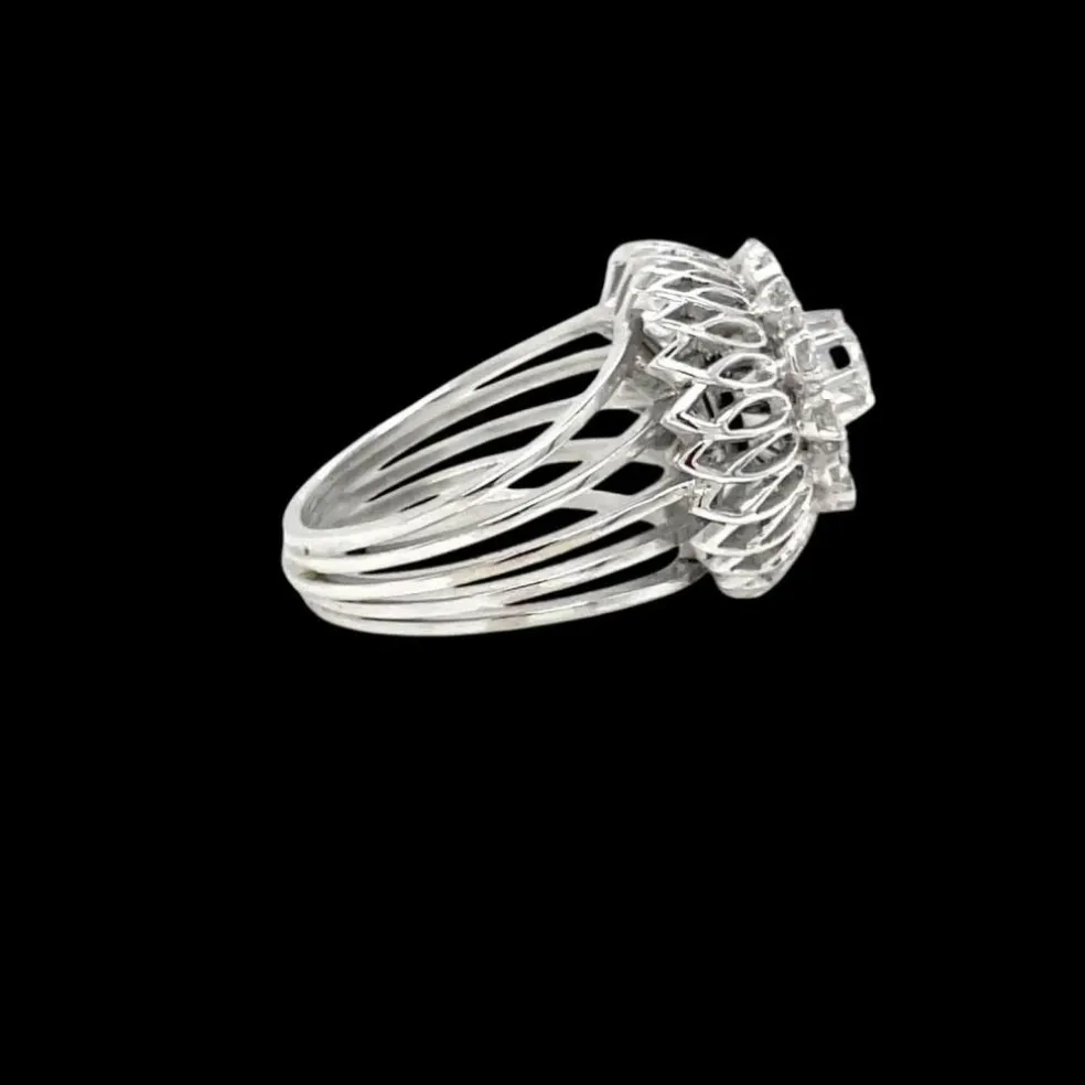 Bague Bombe en Diamant Vintage