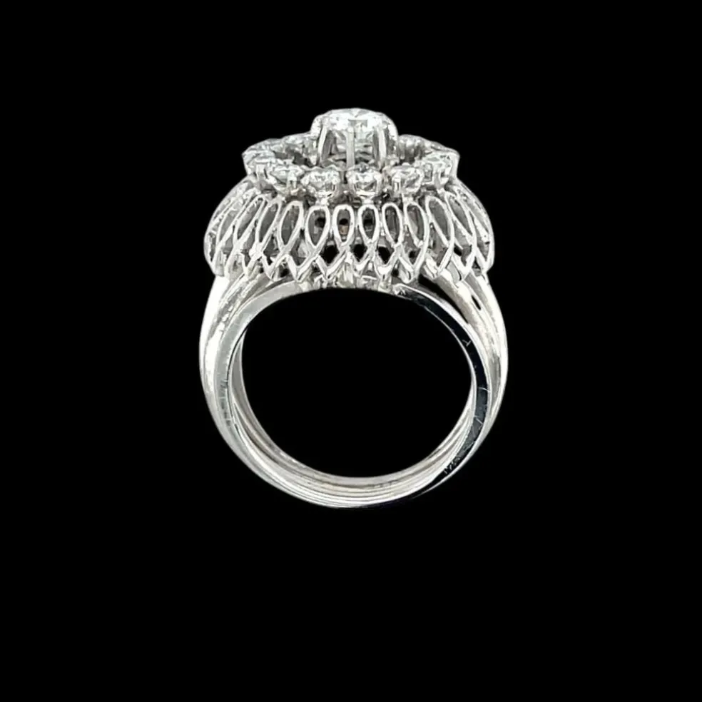 Bague Bombe en Diamant Vintage