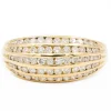 Bague Bombée Or jaune Diamant