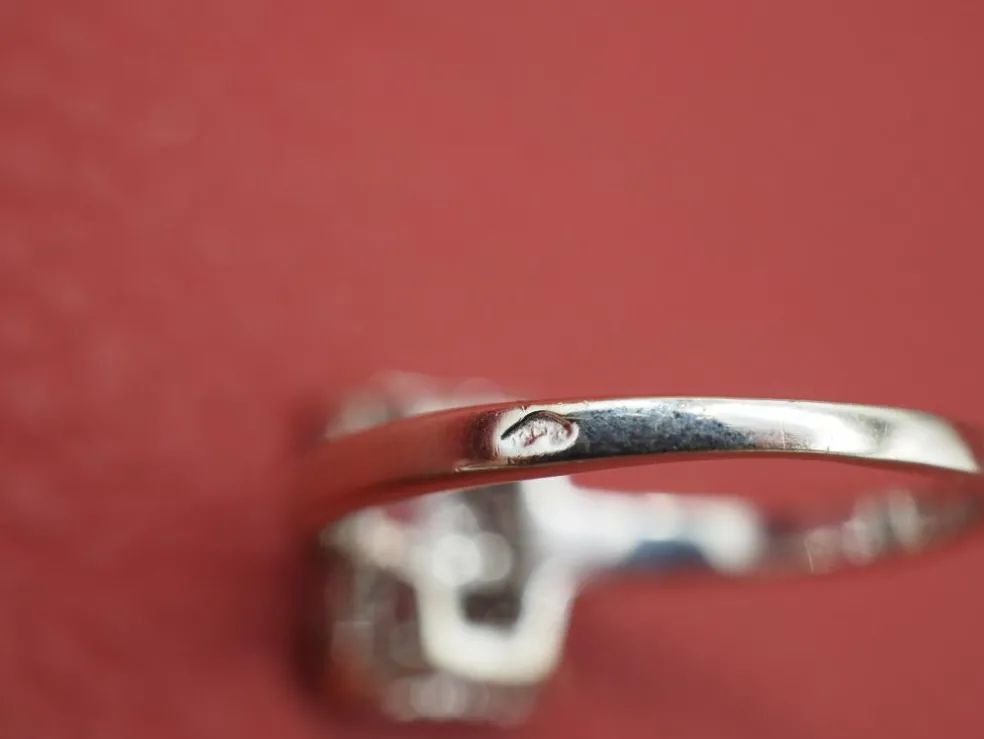 Bague boucle d'oreille diamant style Art déco