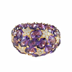 Bague Boule Améthystes