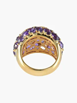 Bague Boule Améthystes