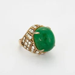 Bague Boule Emeraude