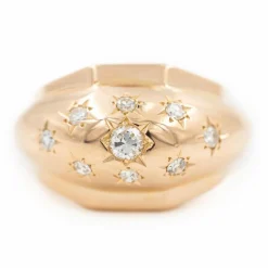 Bague Boule Or rose Diamant