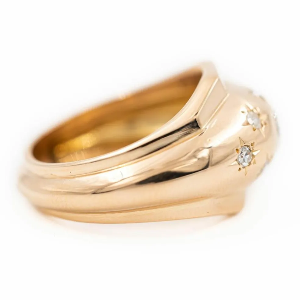 Bague Boule Or rose Diamant