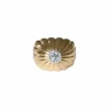 Bague Boule or rose, platine, diamants