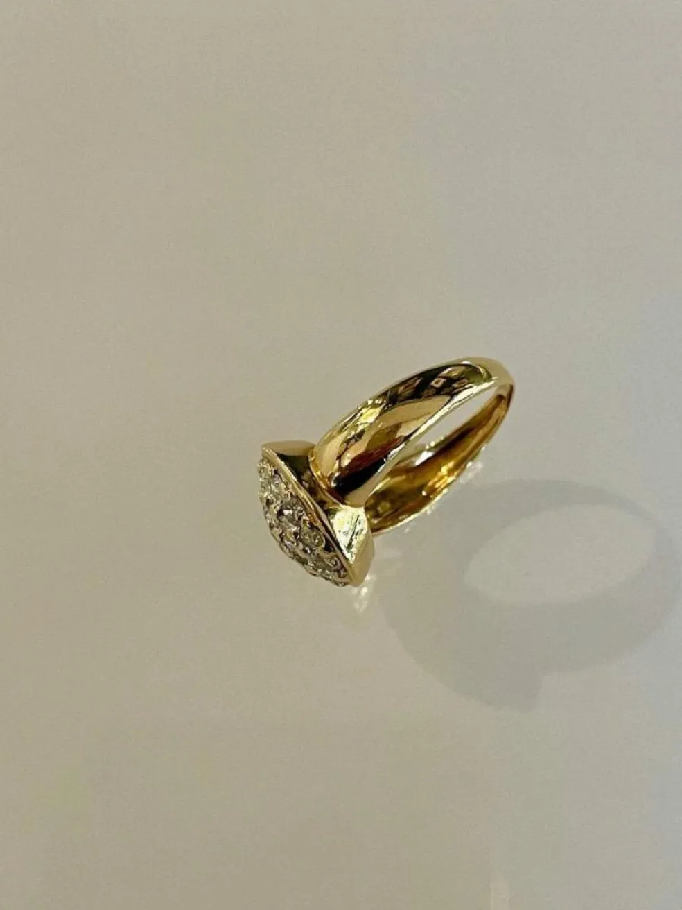 Bague Boule Pavée De Diamants