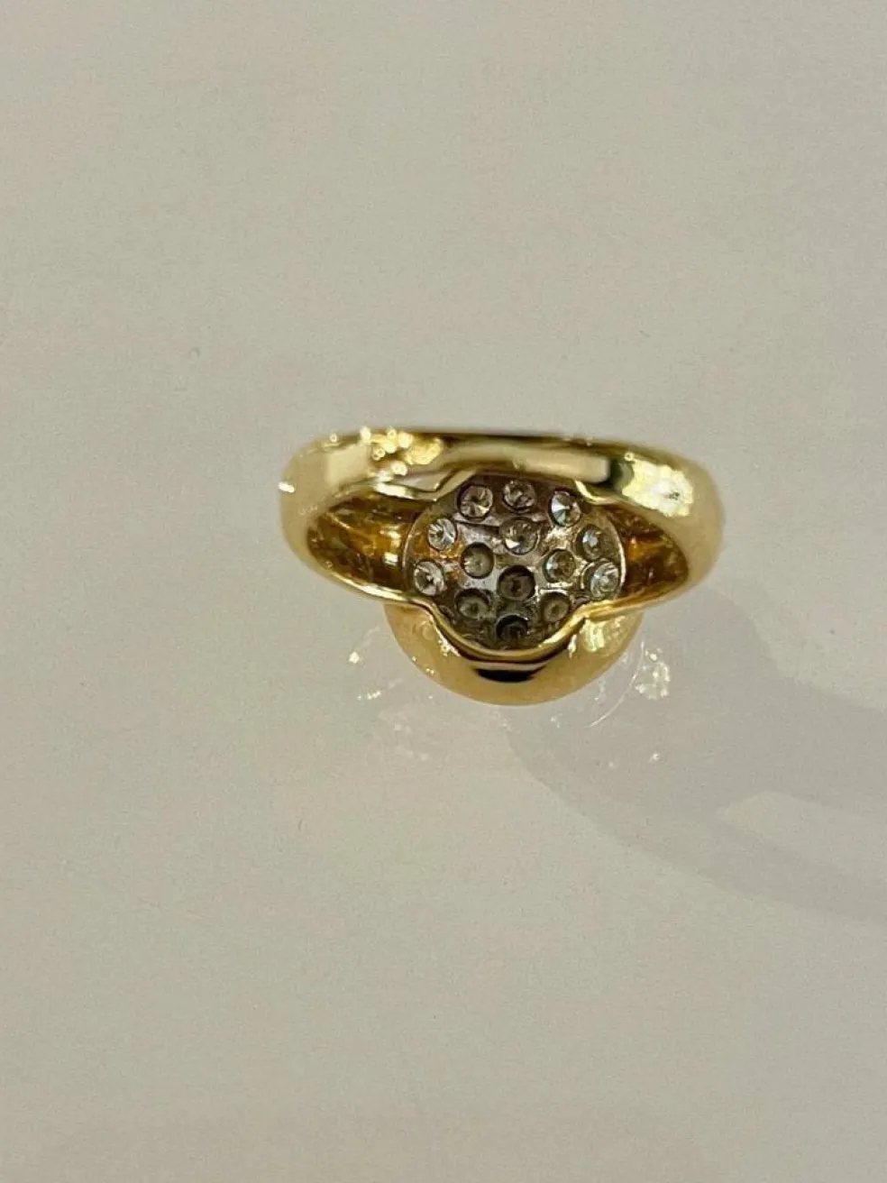 Bague Boule Pavée De Diamants