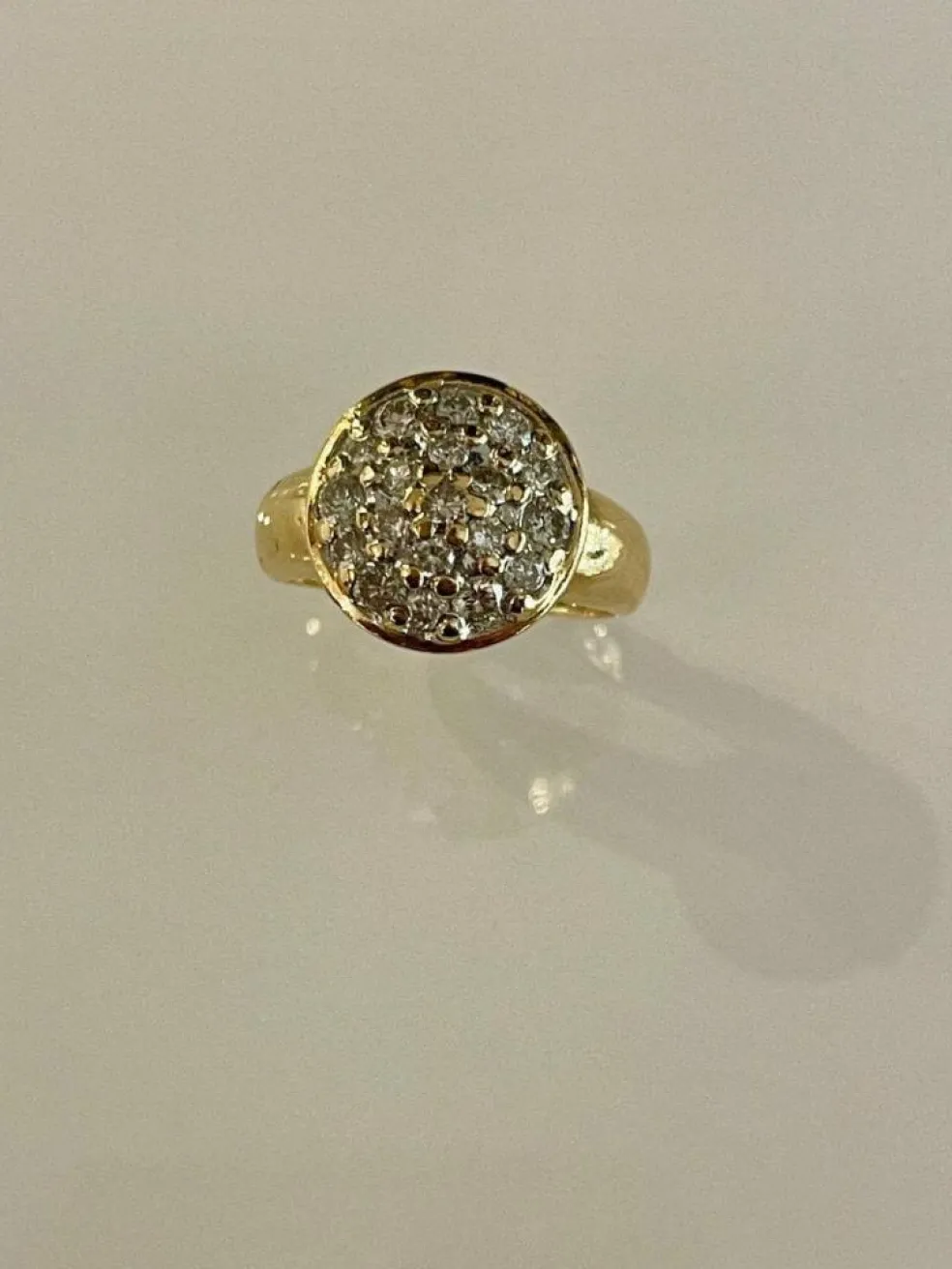 Bague Boule Pavée De Diamants