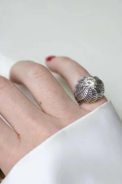 Bague Boule Spirale Diamant et Platine