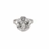 Bague brillants or blanc diamants
