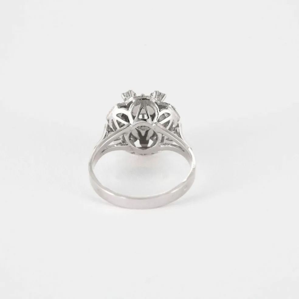 Bague brillants or blanc diamants
