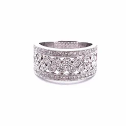 Bague bulles de Diamants Platine