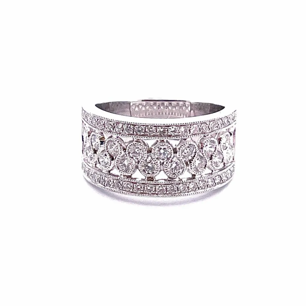 Bague bulles de Diamants Platine