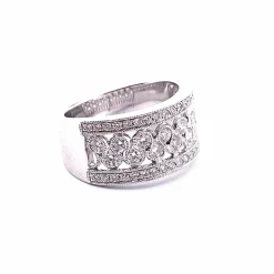 Bague bulles de Diamants Platine