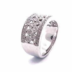 Bague bulles de Diamants Platine