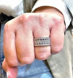 Bague bulles de Diamants Platine