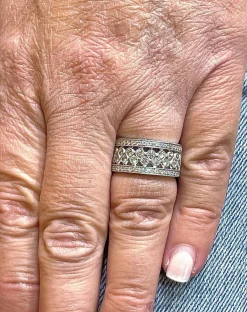 Bague bulles de Diamants Platine