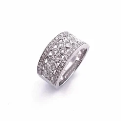 Bague bulles de Diamants Platine