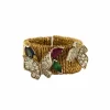 BAGUE "BUTTERFLY" DIAMANTS RUBIS SAPHIR EMERAUDE